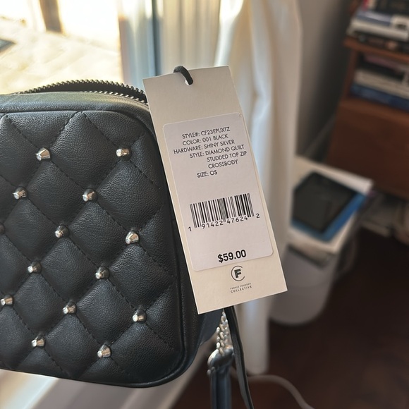 Rebecca Minkoff Small Black Studded Quilt Crossbody NWT - Picture 3 of 6